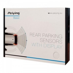 Parkošanās sensori ar displeju Peiying Basic, balti, PY0104W