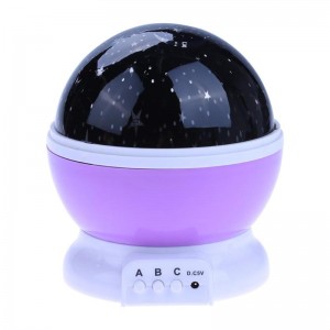 Звездный проектор и ночник, фиолетовый, KX7814_3