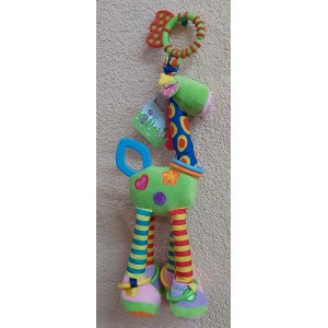 Mīksta rotaļlieta piekariņš žirafe 45cm