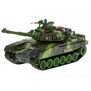 Radiovadāms tanks, 43cm, Big War Tank 9995, zaļš, KX8714_1