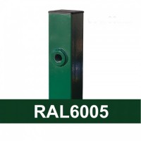 Kvadrātprofilu vārtu stabs RAL6005