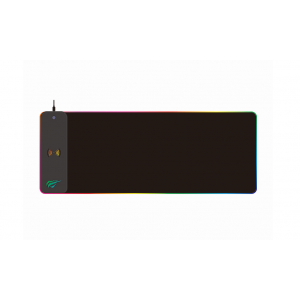 Spēļu peles paklājs ar bezvadu uzlādi, 10W, RGB, Gaming Mousepad RGB Havit MP907