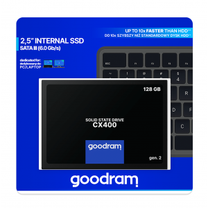 SSD disks 128GB, 2.5", SATA3, Goodram CX400