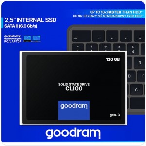 SSD диски 120GB, 2.5", SATA3, Goodram SSD CL100