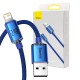 Kabelis Apple Lightning uz USB-C, 2.4A, 2m, Baseus CAJY000103, zils