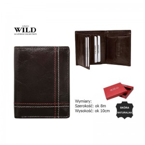 Мужской кожаный кошелек  Always Wild N20197-VTK-D Brown