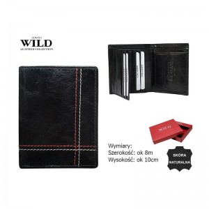 Мужской кожаный кошелек  Always Wild N20197-VTK-D Black