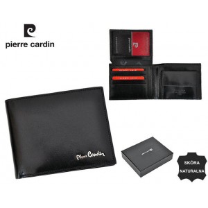 Мужской кожаный кошелек Pierre Cardin YS520.1 8806, черный