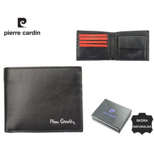 Мужской кожаный кошелек, RFID, Pierre Cardin TILAK06 8824, черный