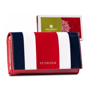 Женский кошелек, кожа, RFID, PETERSON PL-466-Multi