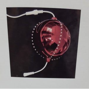 Рождественский светодиодный  шар 12" 4 W Red