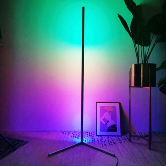 Grīdas lampa, stāvlampa ar RGB LED un pulti, 140cm, 20W, 230V, ZD81