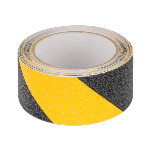 Pretslīdes lente 0,75 mm x 50 mm x 5 m, melna / dzeltena, Anti-slip tape REBEL NAR0481