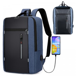 Водонепроницаемый рюкзак с USB, синий, черный, K403J