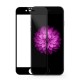 3D Malu Premium Pilna izmēra telefona aizsarg-stikls priekš Apple iPhone 6 / 6S (4.7inch) Melnas apmales