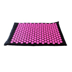 Akupresūras paklājs, 65 x 40 x 2 cm, rozā, melns, AG438L