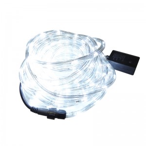 LED lente, virtene, 10m, ūdens noturīga IP44, 240 LED, auksti balta, LED E12B 