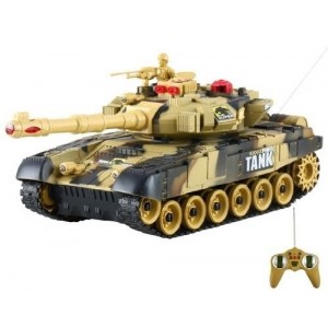 Radiovadāms tanks Big War Tank 9993, smilts krāsā, KX6036_1