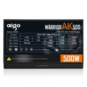Datora barošanas bloks PSU 500W Darkflash Aigo AK500, melns