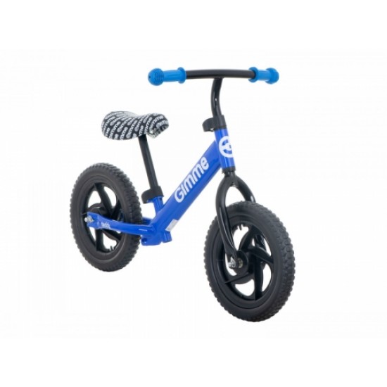 Bērnu balansa velosipēds, 11'' riteņi EVA foam, viegls rāmis, 3+, Gimme B66001, zils