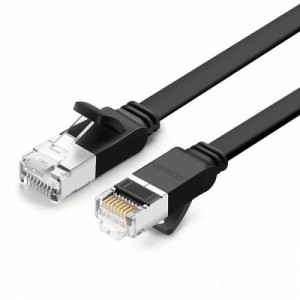 Сетевой кабель RJ45, Cat 6 UTP Flat Ethernet, 5м, UGREEN 50187, черный