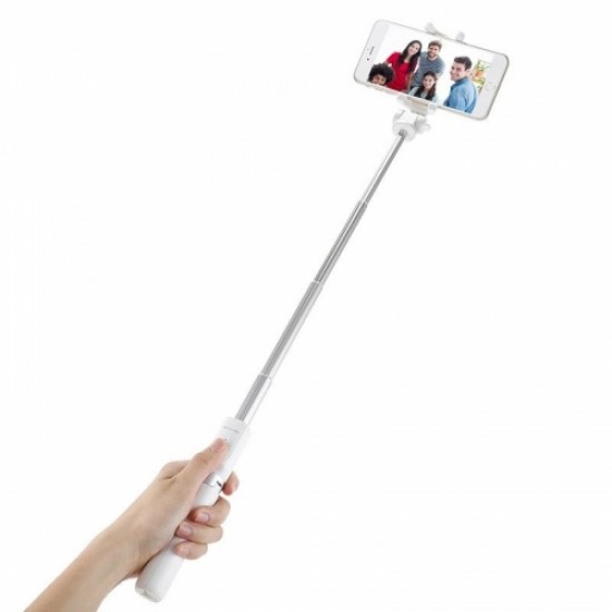 Telefona statīvs, tripods ar pulti, Selfie stick BlitzWolf BW-BS3, balts