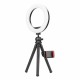 Selfie riņķa lampa ar telefona statīvu Lighting set Fotopro L3 (RM-80 + AK-08 + SJ-20 + MH-01)