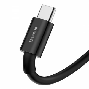 Кабель USB-USB-C, 66Вт, 2м, Baseus Superior CATYS-A01, черный