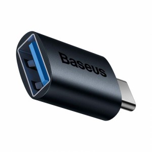 Переходник OTG USB-C на USB-A, синий, Baseus Ingenuity ZJJQ000003
