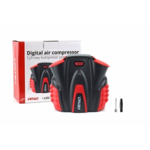 Auto gaisa kompresors, 12V,  10 bar / 150PSI, digitāl manometrs, LED gaisma, ACOMP-16, Amio 02641