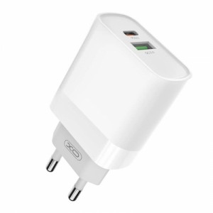 Зарядное устройство для iPhone с кабелем Lightning, 20Вт, QC3.0, PD, XO L64, белое, 6920680872442