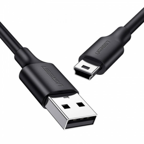 Kabelis USB to Mini USB, 1m, UGREEN US132, melns, 10355