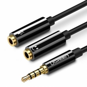 Audio kabelis sadalītājs, 3,5 mm, 20cm, UGREEN AV141, 30620