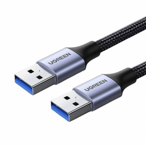 Kabelis USB-A uz USB-A, USB3.0, 2A, 1m, UGREEN 80790, melns