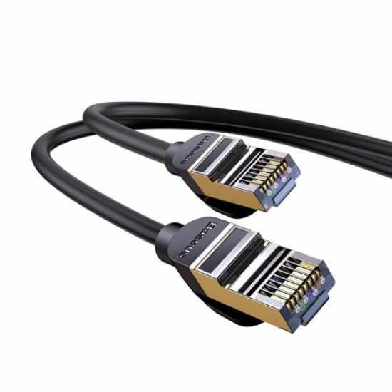 Сетевой кабель RJ45, 10Gbps, 1м, Baseus WKJS010101, черный