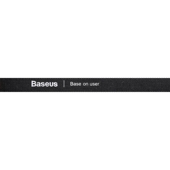 Baseus Красочный круг Velcro Straps 1 м черный