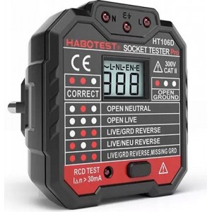 Habotest ligzdu testeris ar digitālo displeju Habotest HT106D