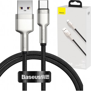 USB-кабель Baseus для USB-C Baseus Cafule, 66 Вт, 1 м (черный)