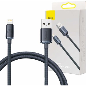 Baseus Crystal Shine cable USB to Lightning, 2.4A, 1.2m (black)