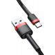 Кабель Baseus Cafule USB-C 3A 0,5 м (красный+черный)