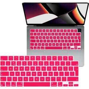 Alogy Silicone Keyboard Cover for Apple Macbook Pro 14/16 M1 2021 Pink