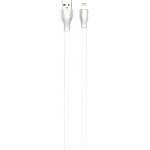 Producenttymczasowy USB to Lightning cable LDNIO LS550, 2.4A, 0.2m (white)