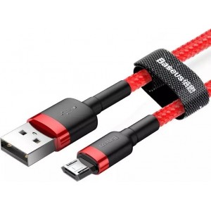 Baseus Cafule Cable durable nylon cable USB / micro USB QC3.0 2.4A 1M red (CAMKLF-B09) (universal)