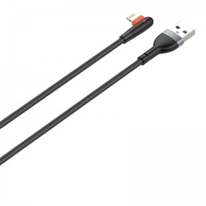 Ldnio kabelis USB līdz Lightning LDNIO LS561, 2.4A, 1m (melns)