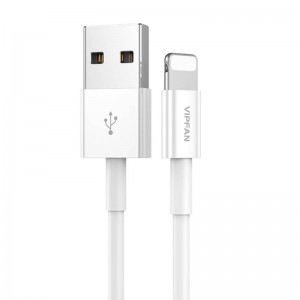 Vipfan USB to Lightning kabelis Vipfan X03, 3A, 1m (balts)