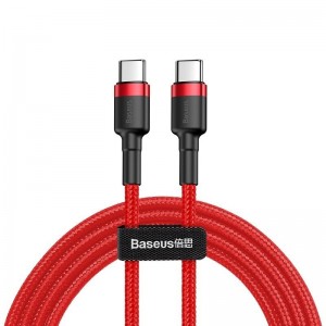 Baseus Cafule PD2.0 60 Вт флэш-зарядка USB для кабеля Type-C (20 В 3 А) 2 м красный