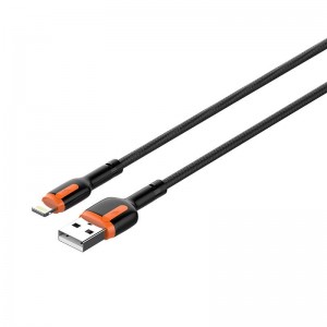 Ldnio LS531, USB - Lightning 1m kabelis (pelēki oranžs)