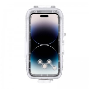 Puluz Plastic waterproof phone case Puluz for iPhone 14 Plus/Pro Max/13 Pro Max/12 Pro Max/11 Pro Max (white)