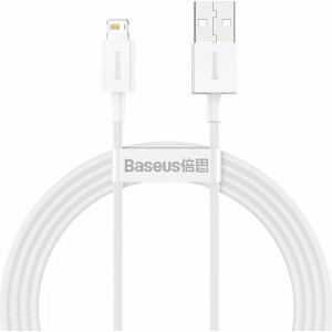 Baseus Superior USB - Lightning cable 2.4A 1.5 m White (CALYS-B02)