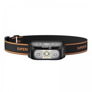 Налобный фонарь Superfire HL05-E, 120лм, USB